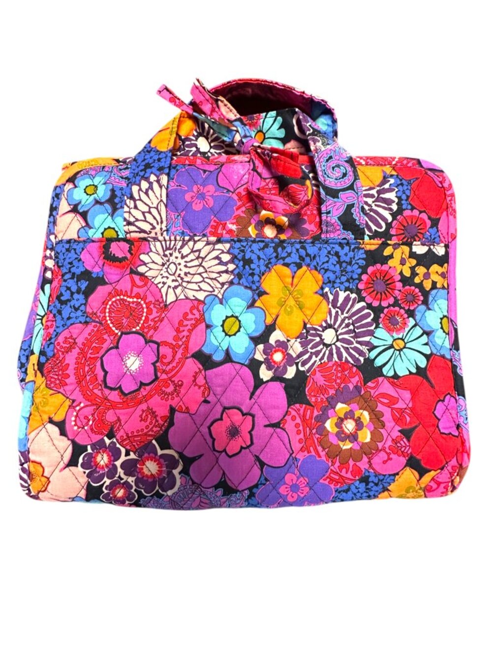 Vera Bradley Floral Fiesta Hanging Travel Organizer Retired Quilted Toiletry Bag